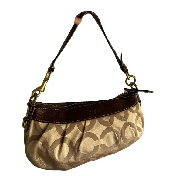 COACH MADISON HOBO CANVAD/LEATHER BAG 12950 - Picture 1 of 9